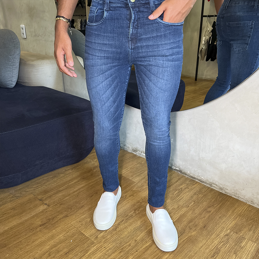 Calça Jeans Zetsus Azul Marinho - William Modas- Moda Masculina